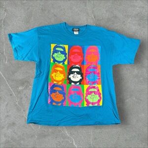 Vintage Ruthless Records T Shirt Mens XL Blue Eazy E Pop Art Graphic Hip Hop Rap